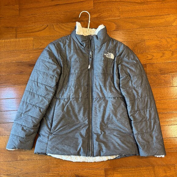 The North Face Girls' Reversible Mossbud Swirl Jacket - Picture 1 of 5